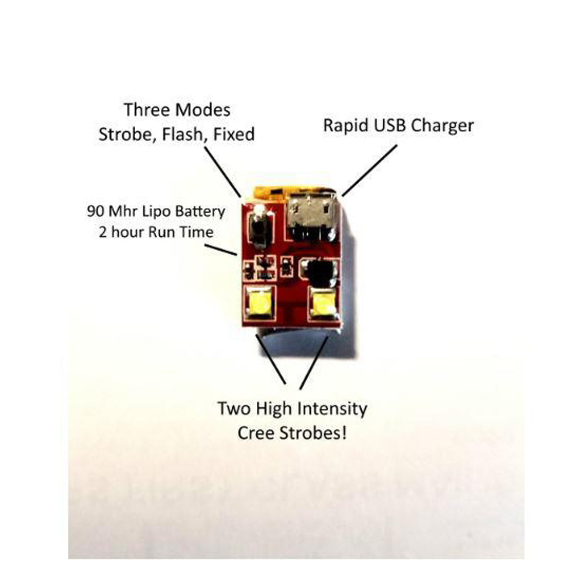 High intensity cree led white strobe light 2024 for drones