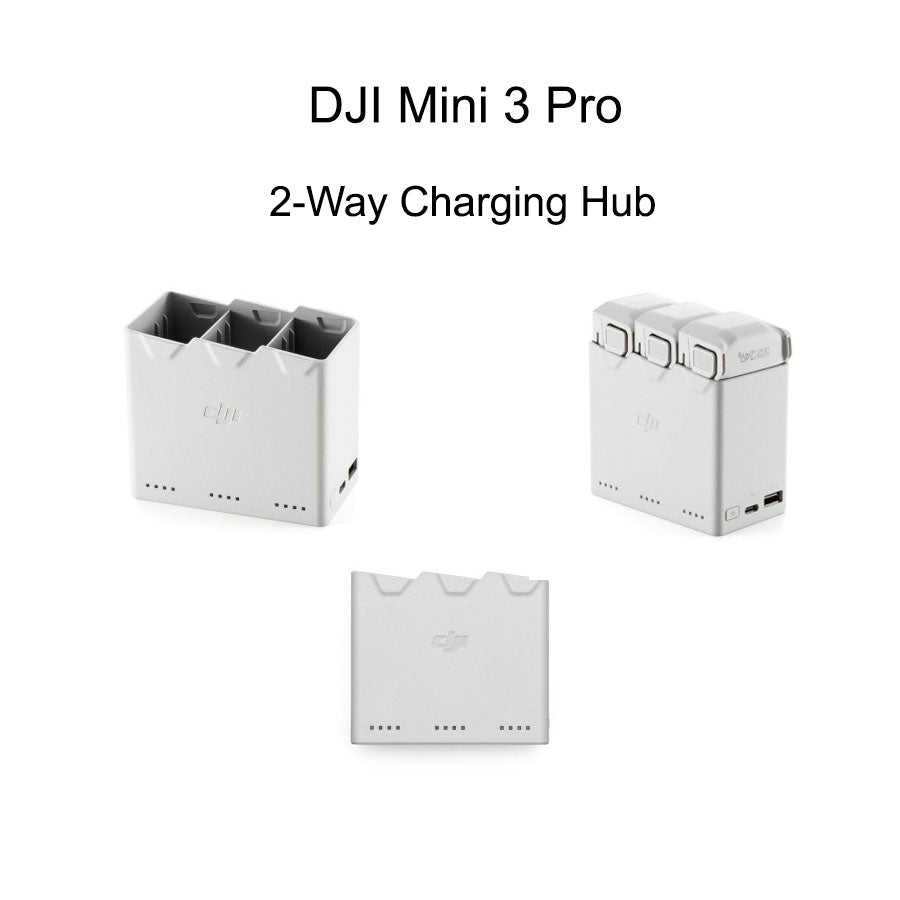 DJI Mini 3 Pro - Hub de chargement 2 en 1 pour batteries avec mode