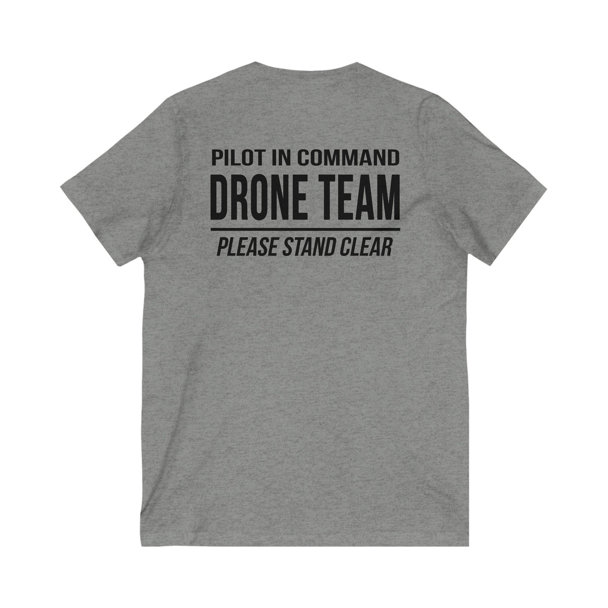 Unisex V-Neck "Pilot in Command" Drone Team T-Shirt