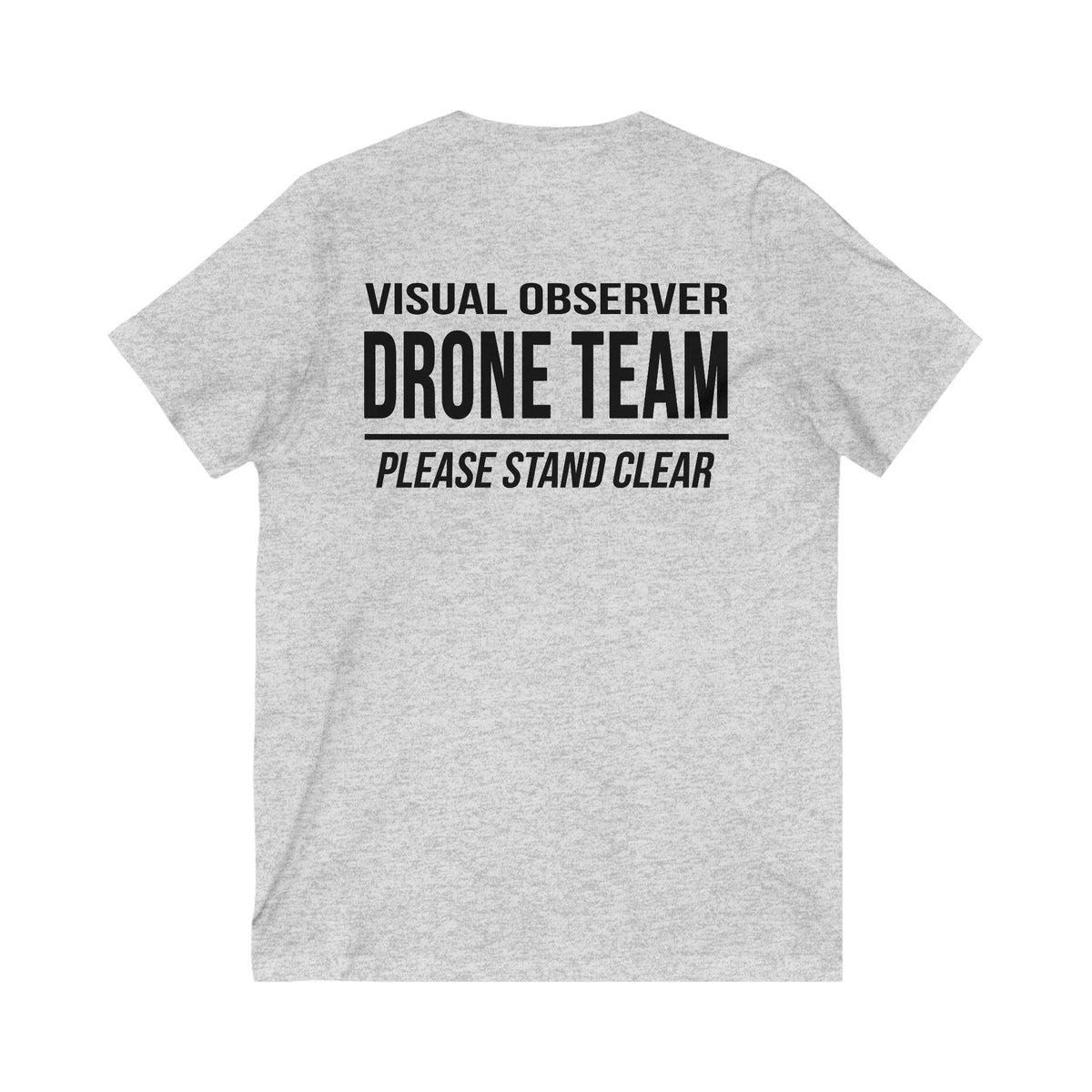 Unisex V-Neck "Visual Observer" Drone Team T-Shirt