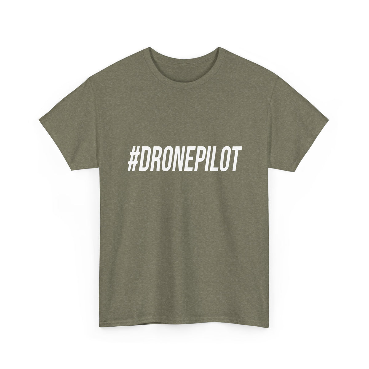 White "#DRONEPILOT" Unisex T-Shirt