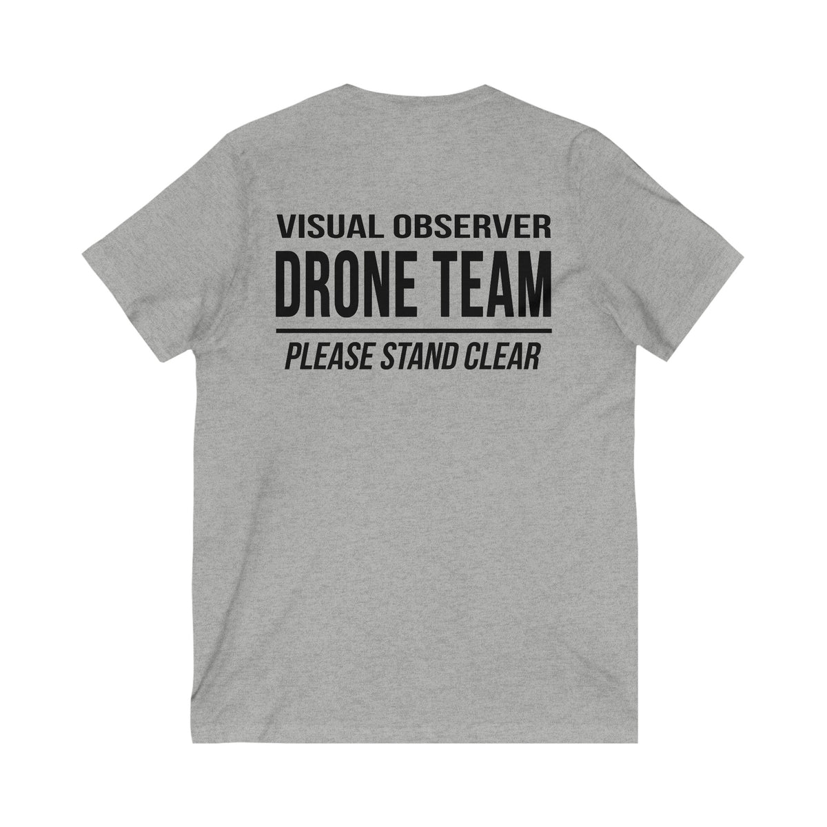 Unisex V-Neck "Visual Observer" Drone Team T-Shirt