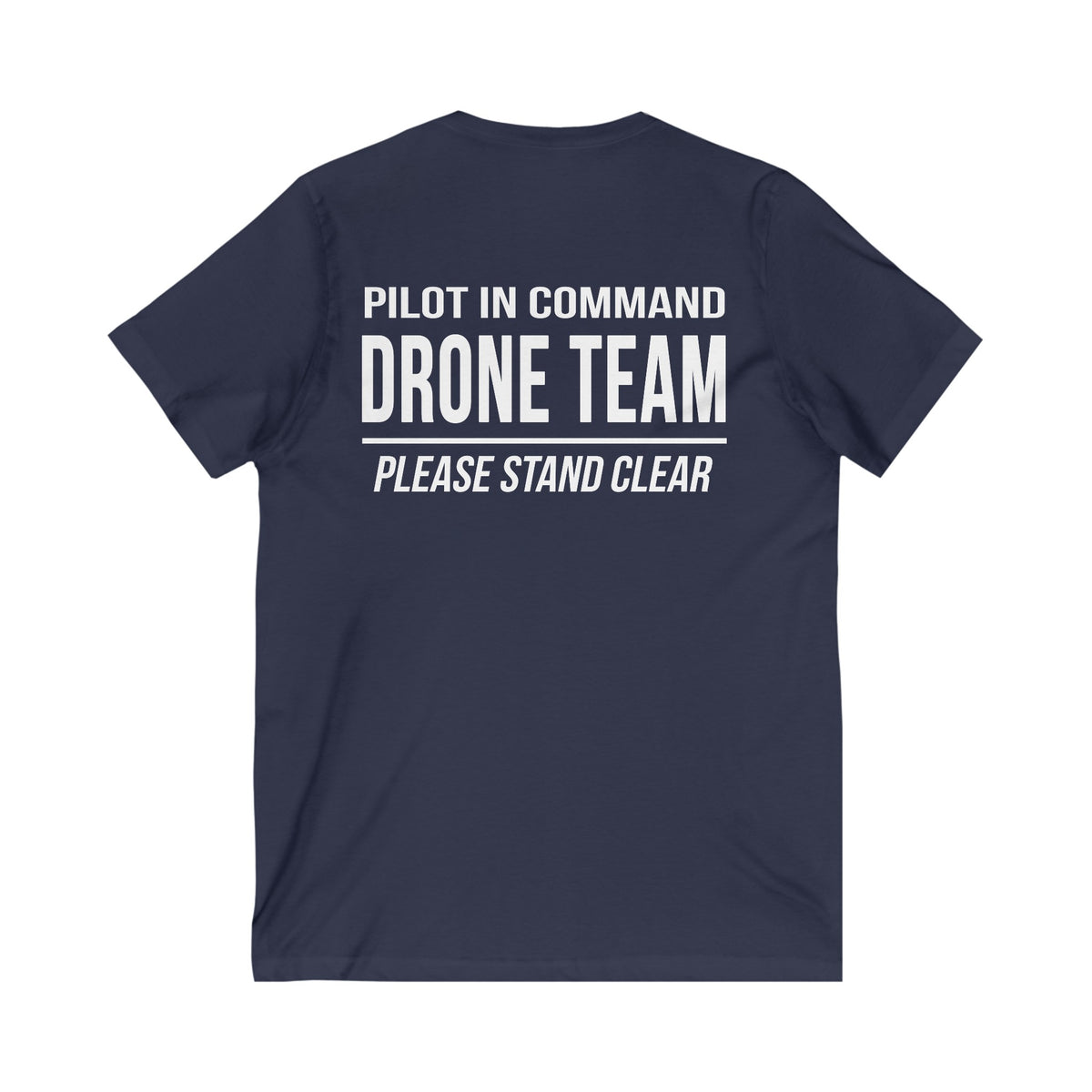 Unisex V-Neck "Pilot in Command" Drone Team T-Shirt