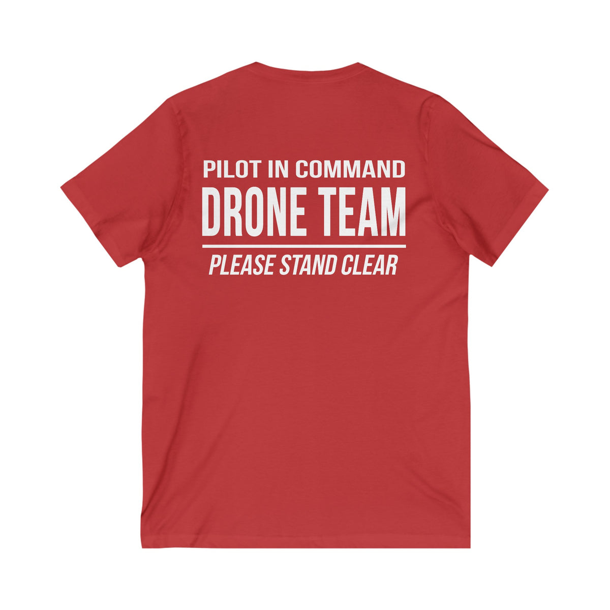 Unisex V-Neck "Pilot in Command" Drone Team T-Shirt