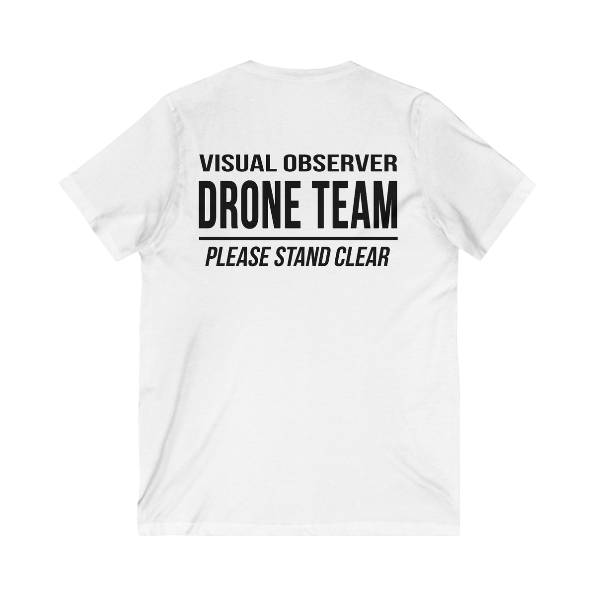 Unisex V-Neck "Visual Observer" Drone Team T-Shirt