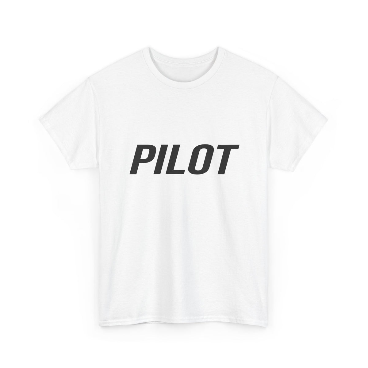 Black "PILOT" Unisex Crew Neck T-Shirt