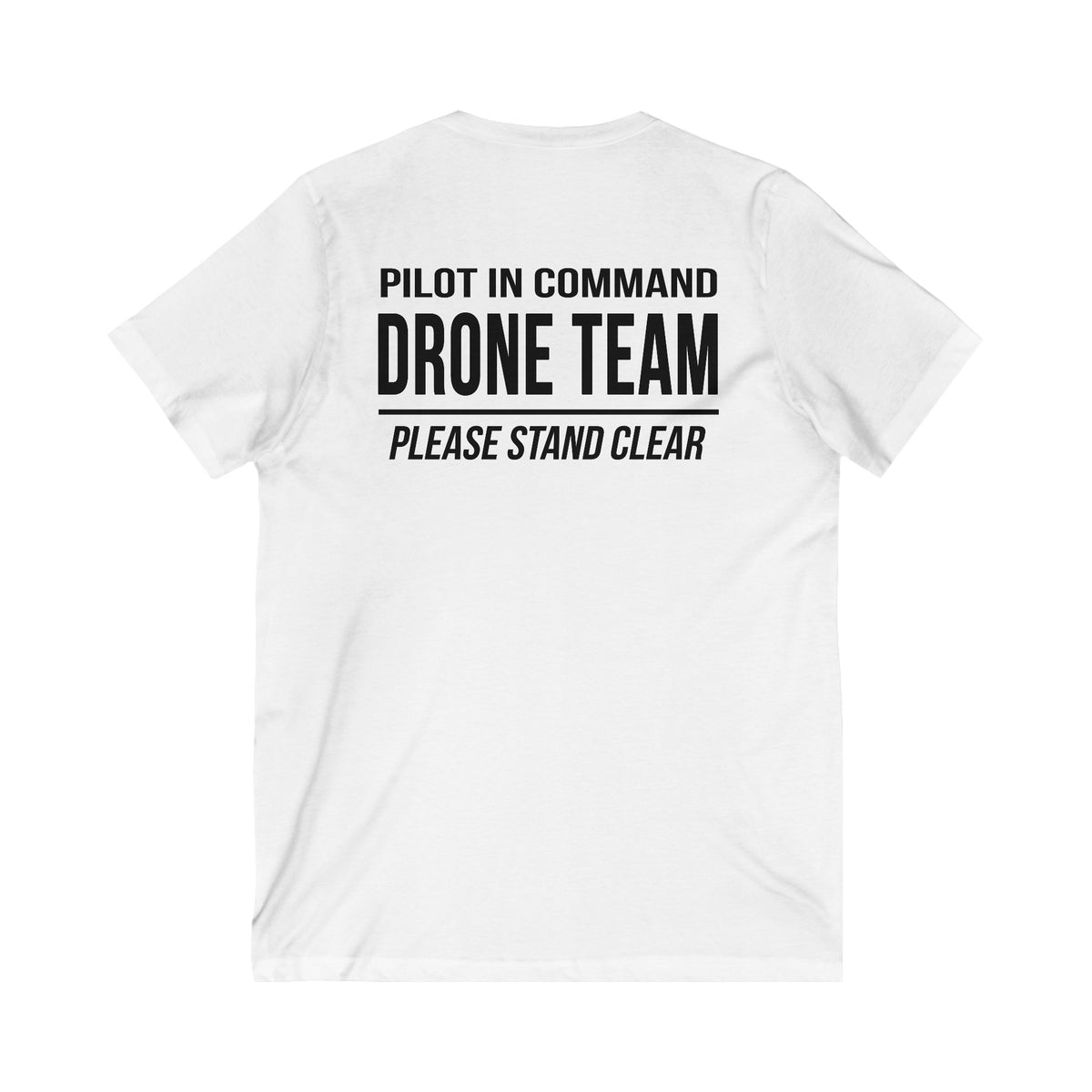 Unisex V-Neck "Pilot in Command" Drone Team T-Shirt