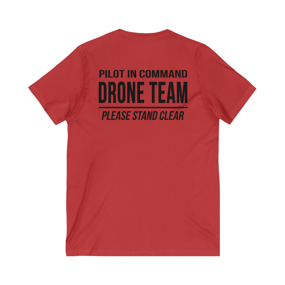 Unisex V-Neck "Pilot in Command" Drone Team T-Shirt