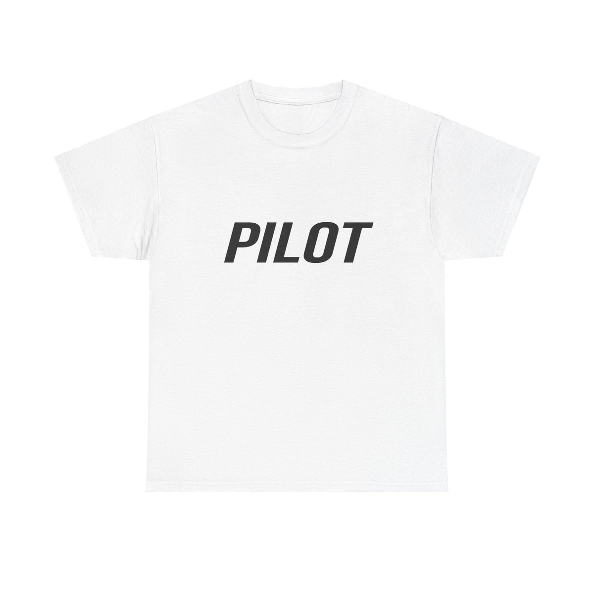 Black "PILOT" Unisex Crew Neck T-Shirt