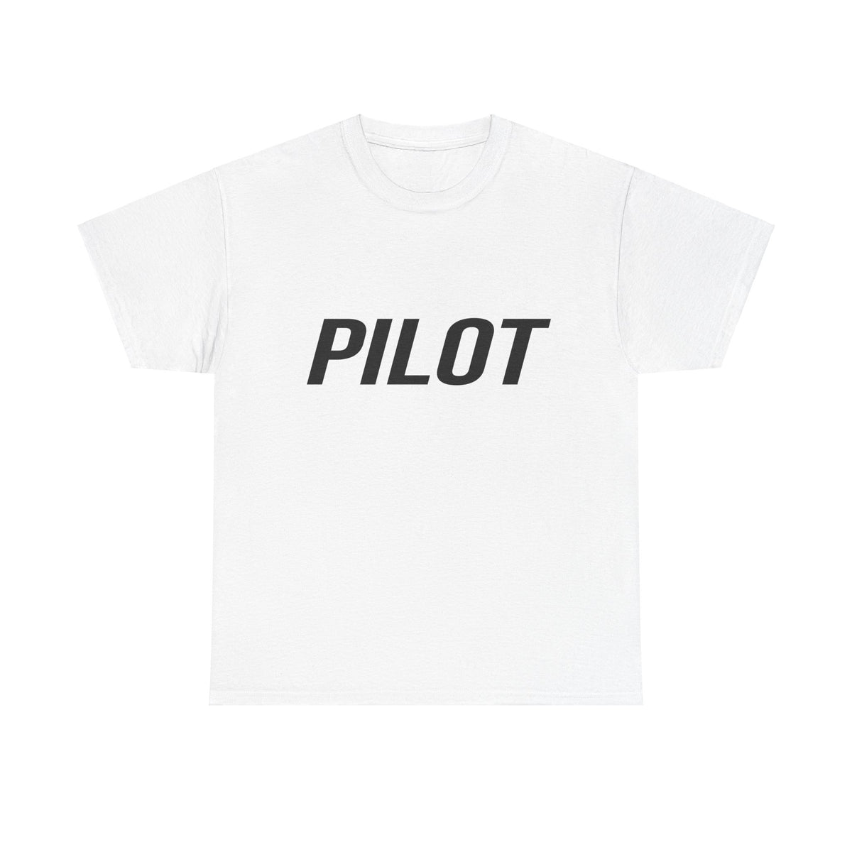 Black "PILOT" Unisex Crew Neck T-Shirt