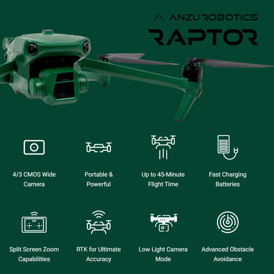 Anzu Raptor / Raptor T (Thermal) – Influential Drones