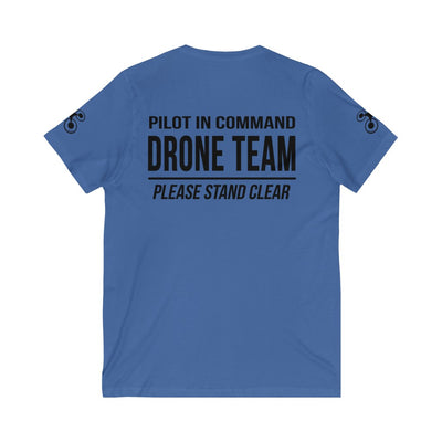 Unisex V-Neck "Pilot in Command" Drone Team T-Shirt