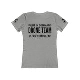Women's Slim Fit "Pilot in Command" Drone Team Shirt