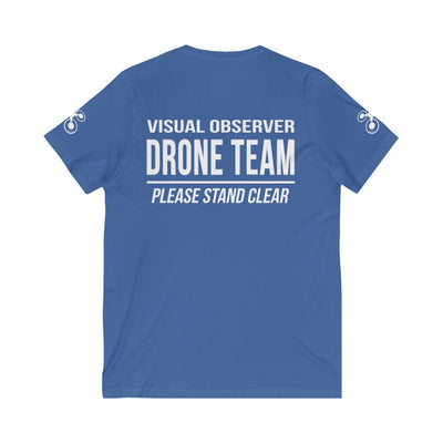 Unisex V-Neck "Visual Observer" Drone Team T-Shirt
