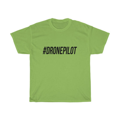 Black "#DRONEPILOT" Unisex T-Shirt
