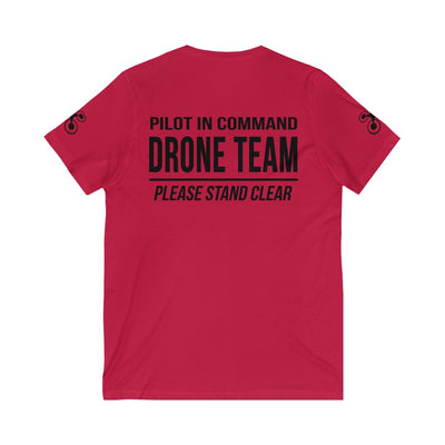 Unisex V-Neck "Pilot in Command" Drone Team T-Shirt