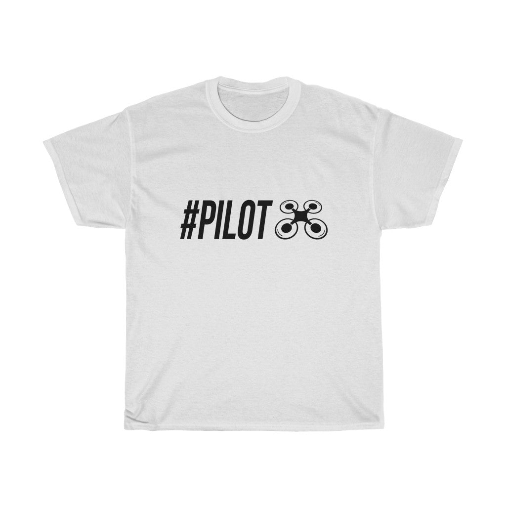 Black "#PILOT" Quadcopter Unisex T-Shirt