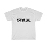 Black "#PILOT" Quadcopter Unisex T-Shirt