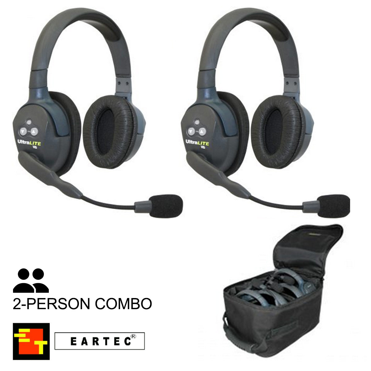 UltraLITE 2-Person Hands Free Radio Headset Combo