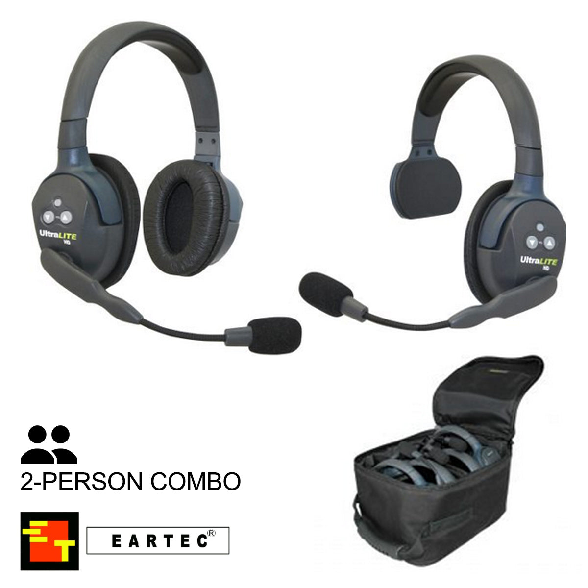 UltraLITE 2-Person Hands Free Radio Headset Combo