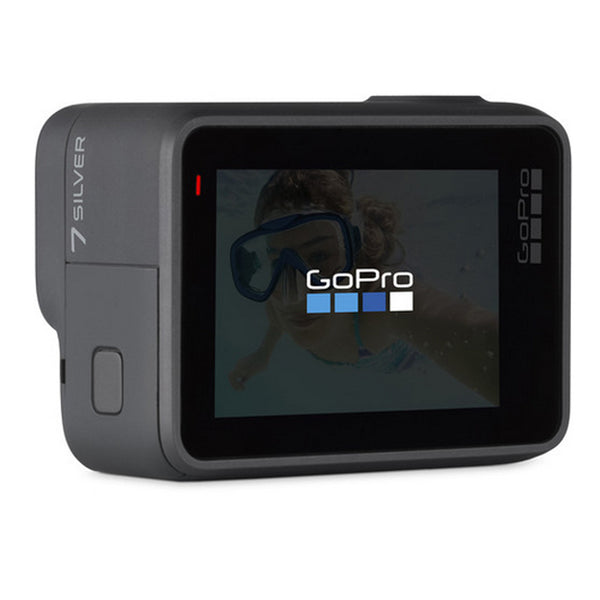 GoPro HERO 7 HERO7 Silver Digital Camcorder, 2 LCD Touchscreen, CMOS, 4K,  Silver 