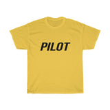 Black "PILOT" Unisex Crew Neck T-Shirt