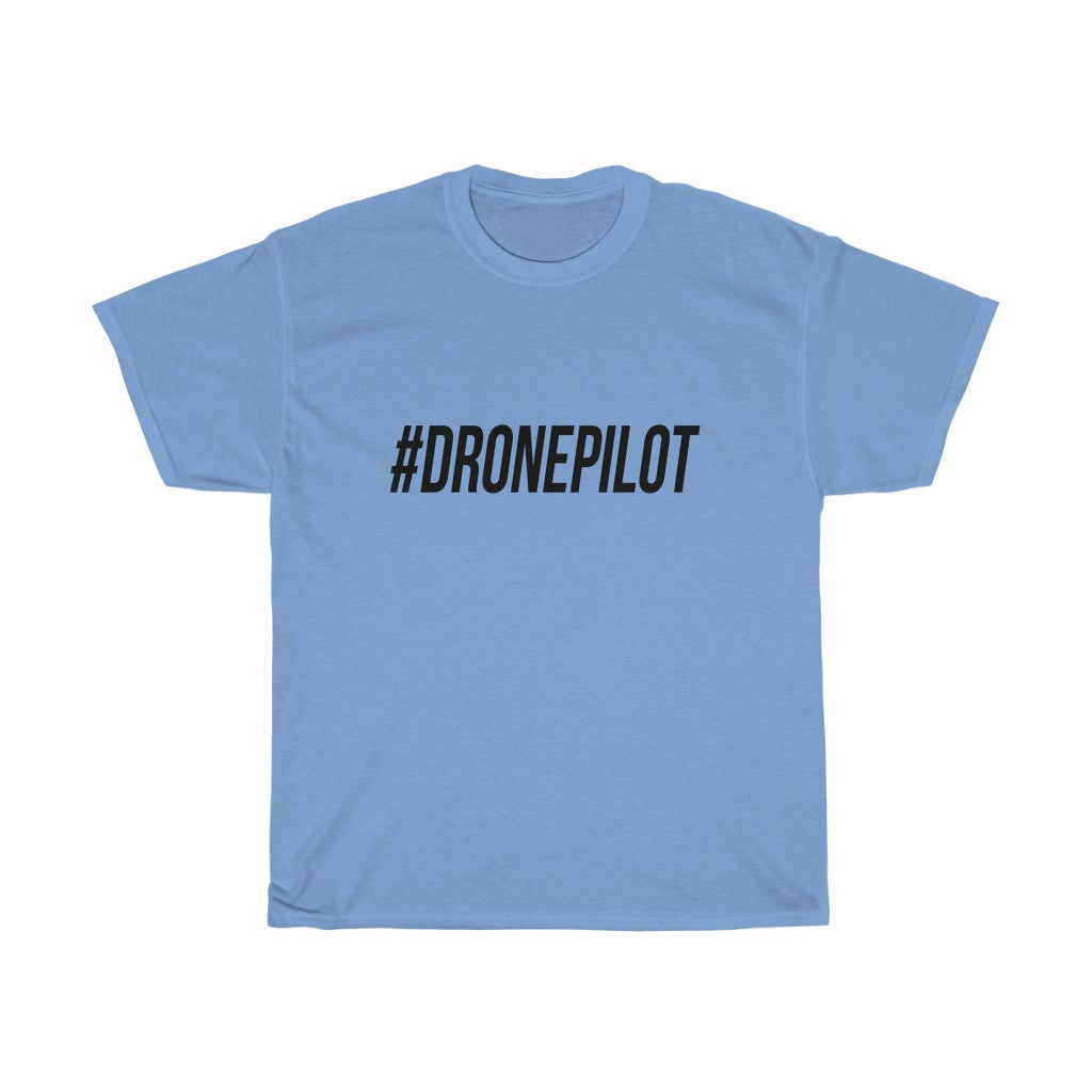 Black "#DRONEPILOT" Unisex T-Shirt