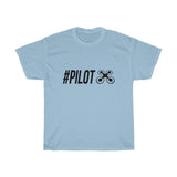 Black "#PILOT" Quadcopter Unisex T-Shirt